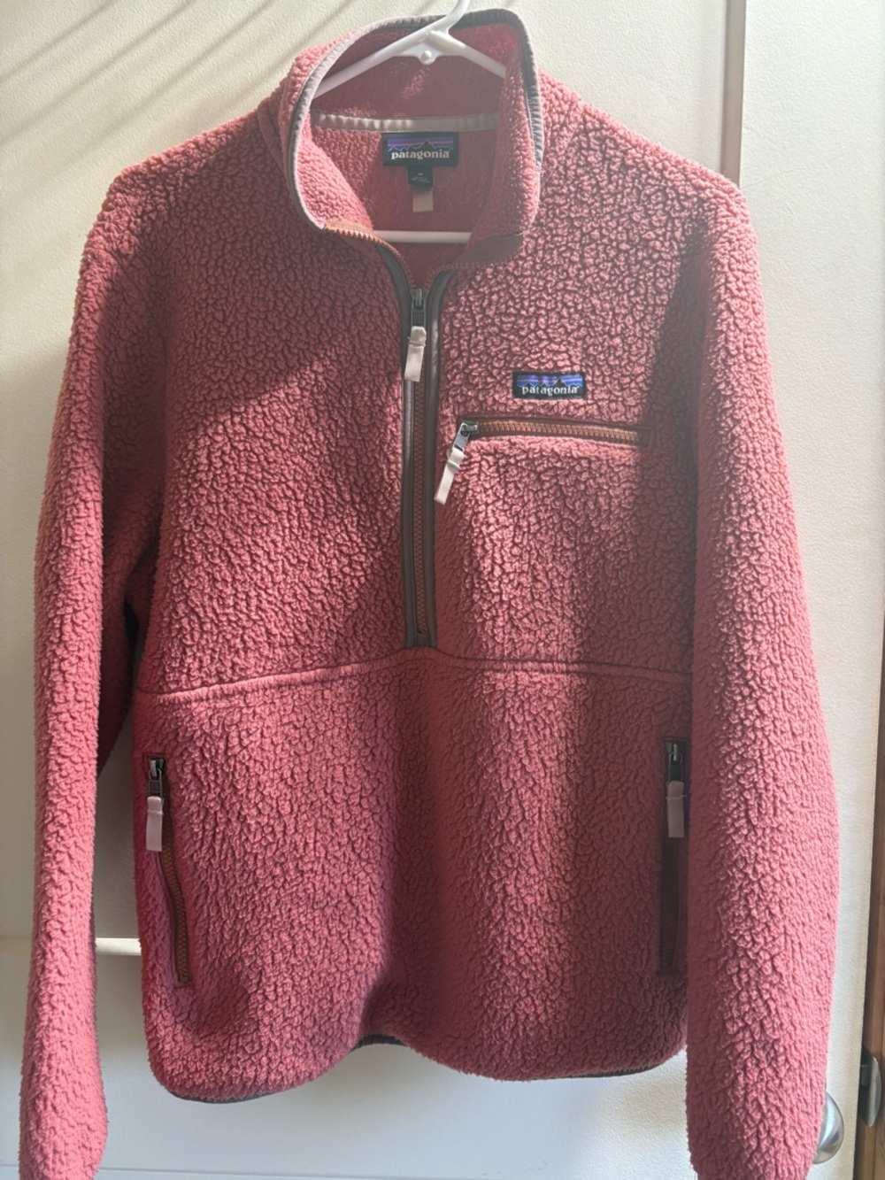 Patagonia Dusty Rose Retro Pile Fleece Pullover